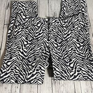 Banana Republic Sloan Zebra Print Pant size 6